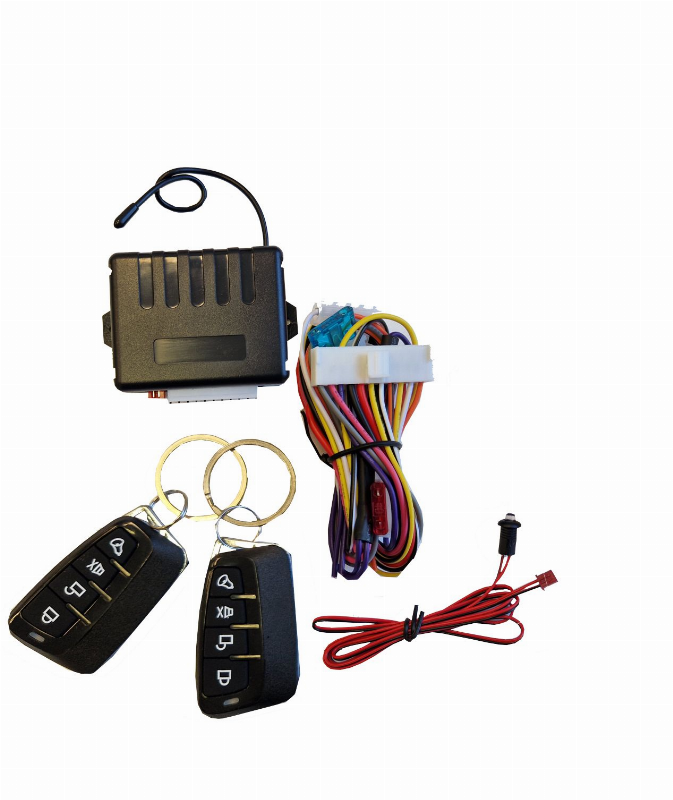 CENTRAL LOCKING REMOTE CONTROL SYSTEM WITH 4-PC PUSH-BUTTON REMOTE CONTROL