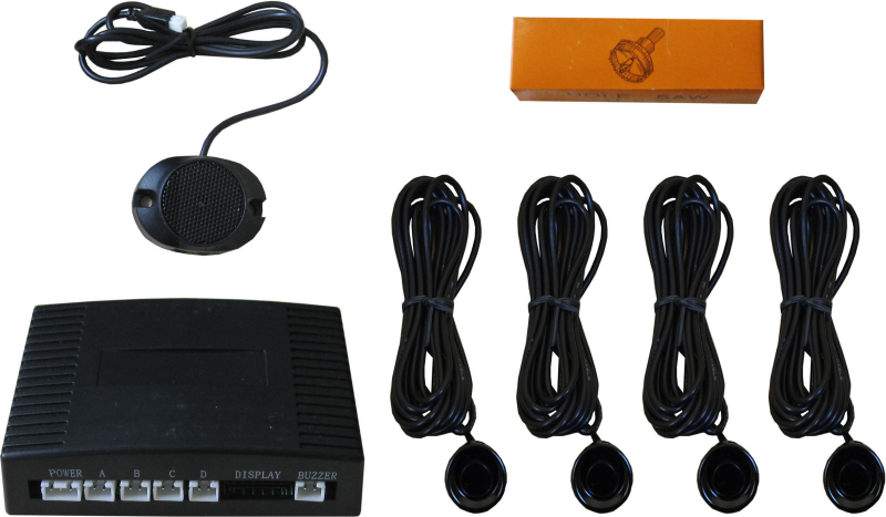 CAR PARKING SYSTEM WITH 4 DETACHABLE SENSORS WITHOUT DISPLAY