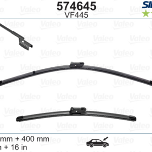VALEO SILENCIO WIPERS SEAT, CITROEN, FIAT, FORD, OPEL, RENAULT FLAT BLADE