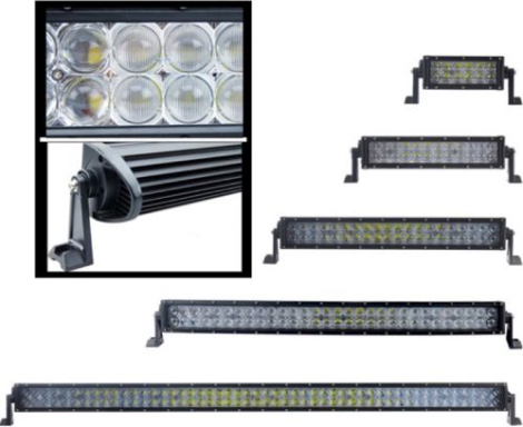 ADDITIONAL LED DIPPED-BEAM HEADLAMP 72W 24LED 9-30V
