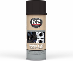 GUMUOTI DAŽAI JUODI BLIZGUS "COLOR FLEX" K2 400ML