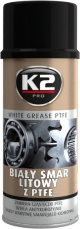 СМАЗКА K2 PTFE БЕЛАЯ СМАЗКА 400 МЛ