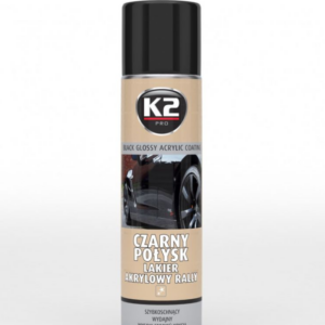 AKRILINIAI BLIZGŪS DAŽAI K2 BLACK GLOSS 500ML SPRAY