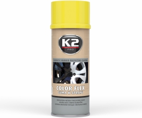 GUMUOTI DAŽAI JUODI BLIZGUS "COLOR FLEX" K2 400ML