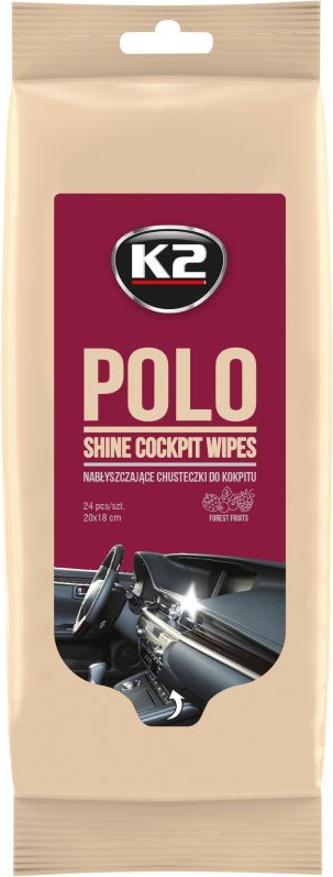 K2 POLO GLOSS COCKPIT WIPES FOR DASHBOARD