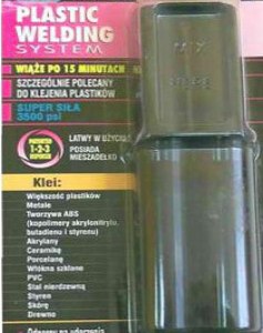 EPOXY ADHESIVE ''PLASTIC WELDING SYSTEM"
