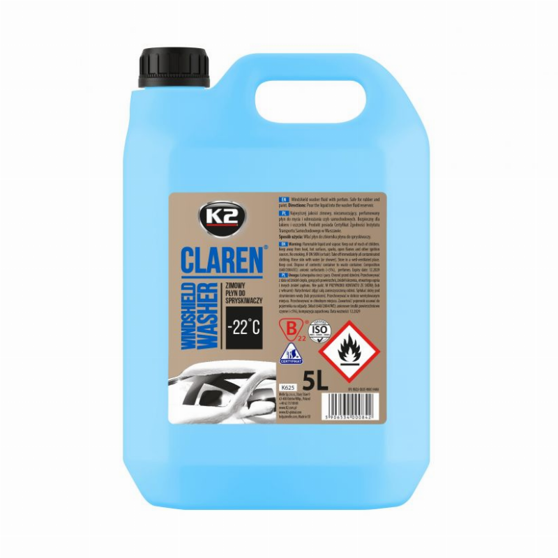 WINDOW CLEANING FLUID "CLAREN" -22C 5L