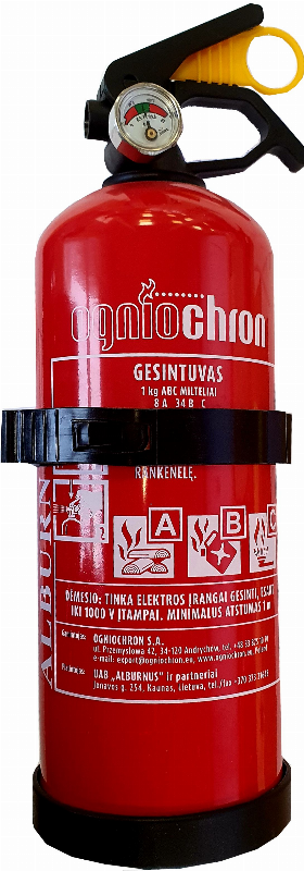 GESINTUVAS SU MANOMETRU 1 KG ABC