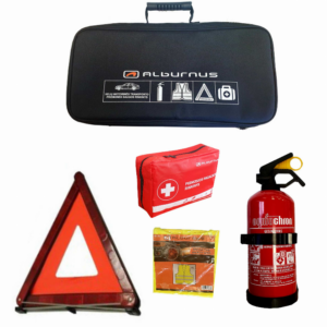 NAUJOS SUDĖTIES 1 KG AUTOMOBILIO SAUGOS RINKINYS ''ALBURNUS''