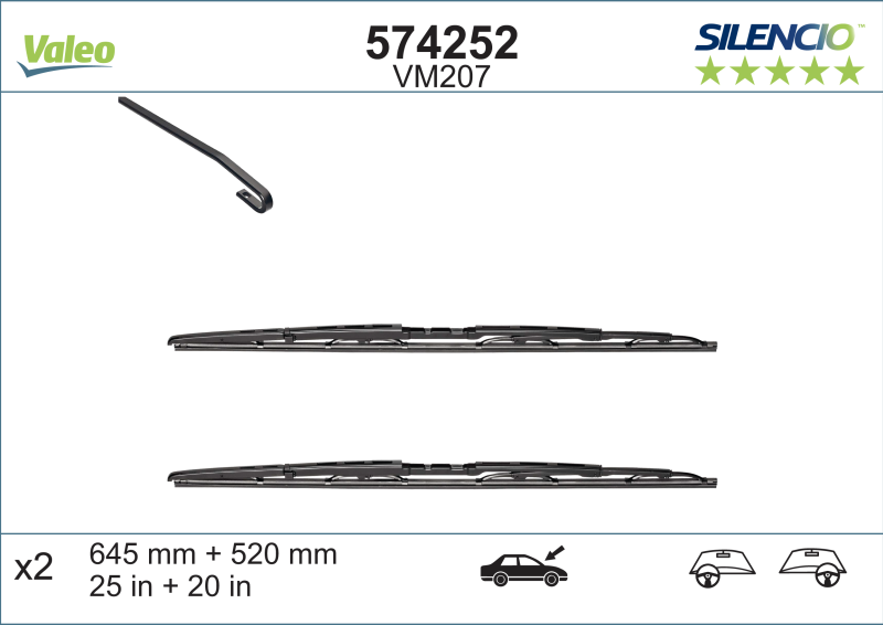 VALEO SILENCIO KLAASIPUHASTID PEUGEOT VM207 JAOKS