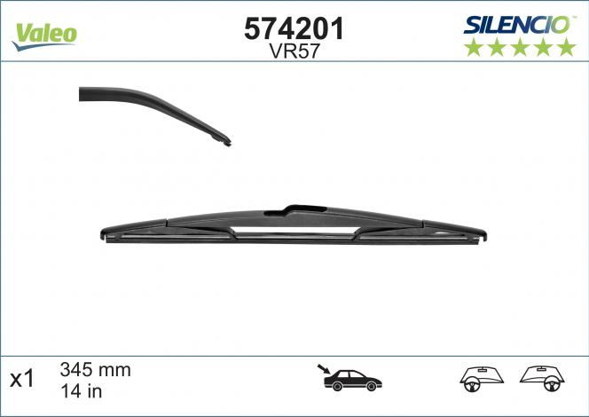 VALEO SILENCIO VALYTUVAI HONDA, INFINITI, MAZDA, MITSUBISHI, SUBARU, NISSAN VR57