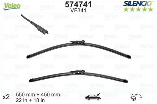 VALEO SILENCIO VALYTUVAI FLAT BLADE