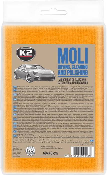 MICROFIBRE CLOTH K2 MOLI 40X40