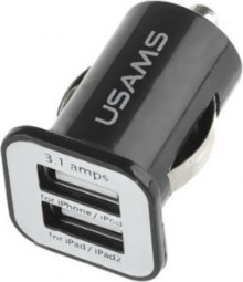 ĮKROVIKLIS SU 2 USB JUNGTIMIS 3.1A (2.1A,1A)