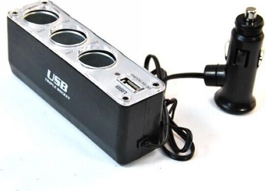 РАЗВЕТВИТЕЛЬ 3 ГНЕЗДА USB 1 A