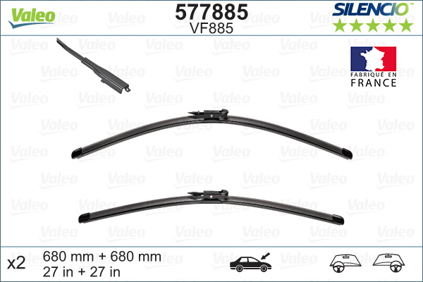 VALEO SILENCIO KLAASIPUHASTITE LAME TERA
