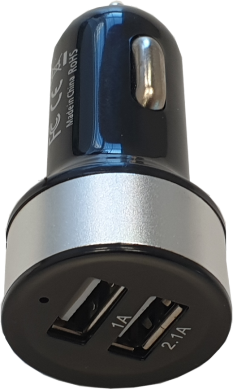 ЗАРЯДНОЕ УСТРОЙСТВО С 2 РАЗЪЕМАМИ USB 3.1A (2.1A, 1A)