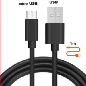 USB-laadimiskaabel mikro-USB-liidesega, 2,4 A, 1 m