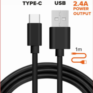 USB LAADIMISKAABEL TÜÜP-C 2.4A 1M