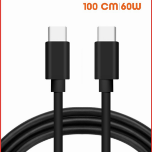 C-TÜÜPI LAADIMISKAABEL KOOS C-TÜÜPI 60W 3A 1M