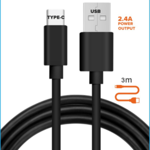 LAADIMISKAABEL USB-TÜÜBIGA 3M