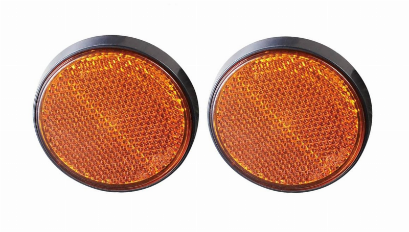 AUTOMOBILIO PRIEKABOS ATŠVAITAS APVALUS GELTONAS 60MM