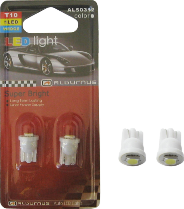 ЛАМПОЧКИ W5W T10 LED 1SMD 12V (2ШТ)
