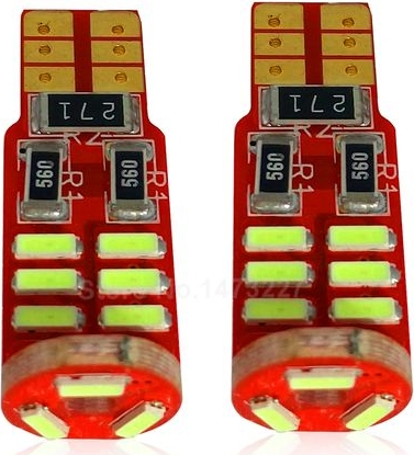 ЛАМПОЧКИ W5W T10 LED 15SMD CANBUS 12V (2ШТ)