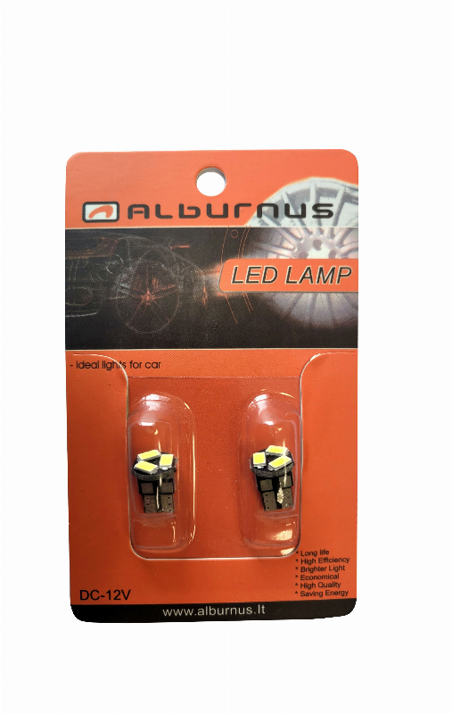 ЛАМПОЧКИ W5W T10 LED 3SMD 12V (2ШТ)