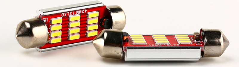 LEMPUTĖS C5W T11 LED 12SMD 31MM CANBUS 12-24V (2VNT)