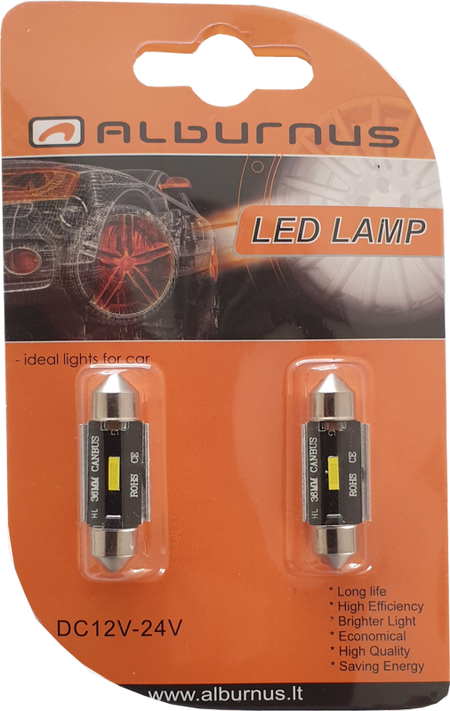 ЛАМПОЧКИ C5W T11 LED 1SMD 31MM CANBUS 12-24V (2ШТ)