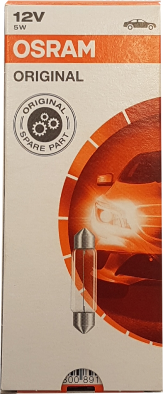 OSRAM BULBS 5W 12V SV8.5-8 5XFS10 1A