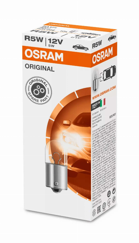OSRAM BULBS R5W 12V BA15S LF UNV1