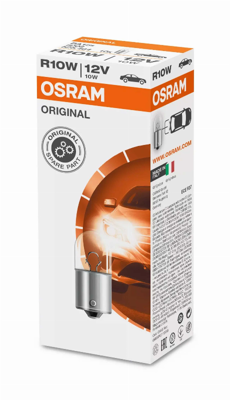 OSRAM LEMPUTĖS R10W 12V BA15S UNV1