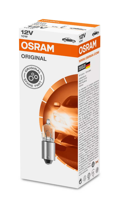 OSRAM LEMPUTĖS 10W 12V BA9S UNV1