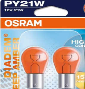 OSRAM LAMBID PY21W 12V BAU15S BLI2 DK