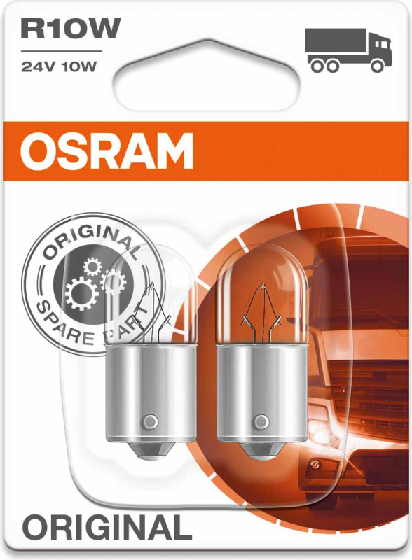 OSRAM LEMPUTĖS R10W 24V 02B BA15S