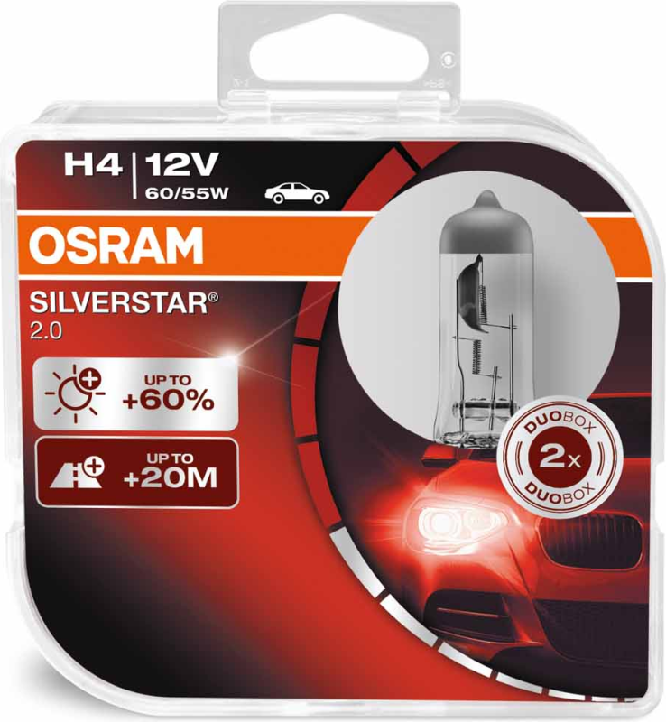 OSRAM LAMBID H4 60/55W 12V P43T FS1 SILVERSTAR
