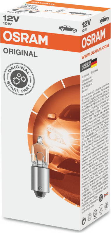 ЛАМПЫ OSRAM H6W 12V 1A BAX9S 5XFS10