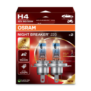 OSRAM LAMBID H4 60/55W 12V +220% P43T