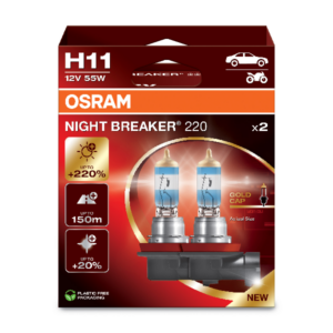 OSRAM LEMPUTĖS H11 55W 12V NIGHT BREAKER 220 PGJ19-2