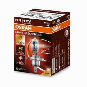 OSRAM LEMPUTĖS H4 60/55W 12V +220% P43T