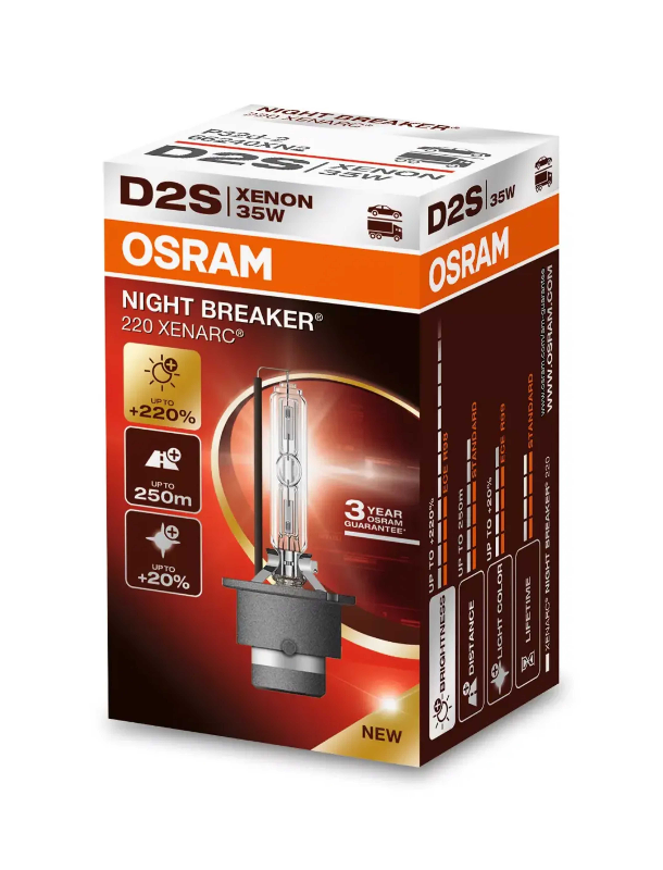 OSRAM LEMPUTĖS D2S 35W P32D-2 4X1 1A