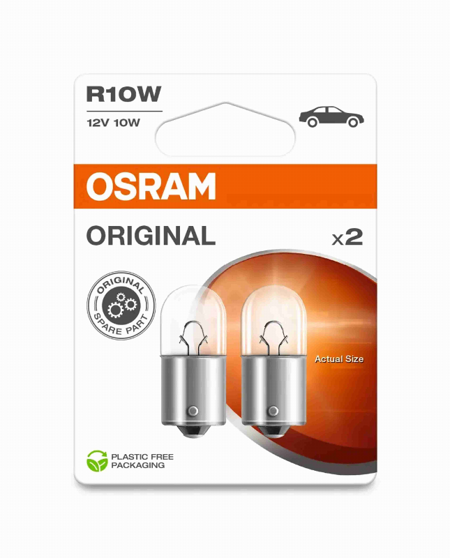 ЛАМПЫ OSRAM R10W 12V BA15S BLI2 DK