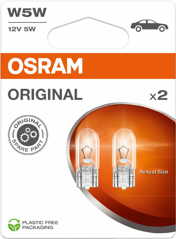 ЛАМПЫ OSRAM W5W 12V W2,1X9,5D