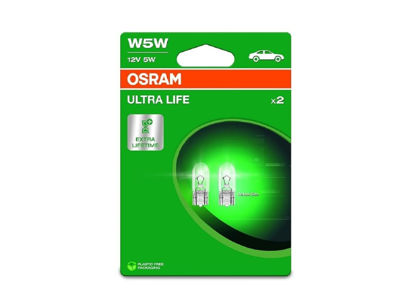 OSRAM W5W 12V 5W W2.1X9.5D ULTRA LIFE