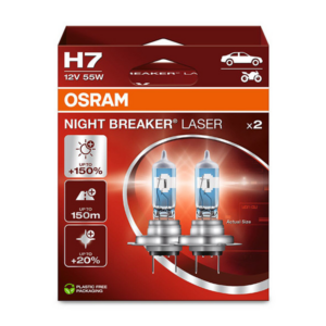 OSRAM LAMBID H7 55W 12V ÖINE KATIK LASER +150%