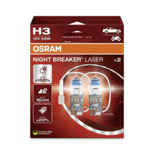 OSRAM LAMP H3 55 W 12 V NIGHT BREAKER LASER +150%