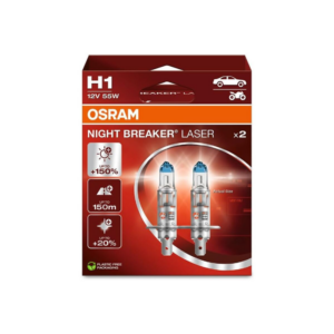 OSRAM LEMPUTĖS H1 HCB 55W 12V P14,5S +150 % NIGHT BREAKER LASER