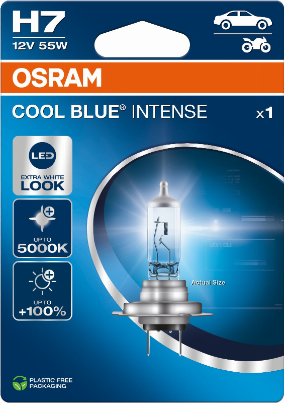 ЛАМПЫ OSRAM H7 55W 12V PX26D ХОЛОДНЫЙ СИНИЙ ИНТЕНСИВНЫЙ